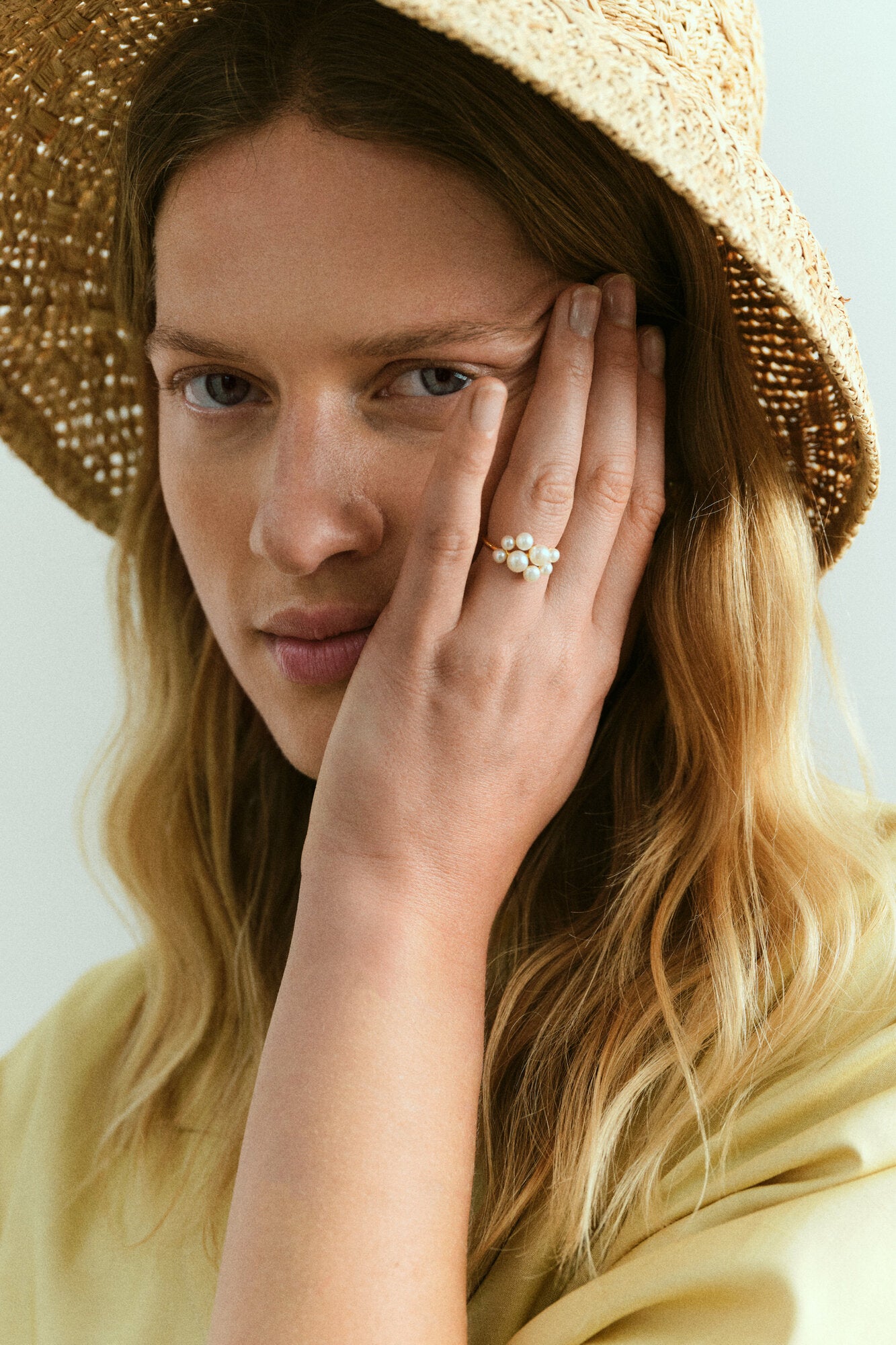 Blossom ring - forgyldt