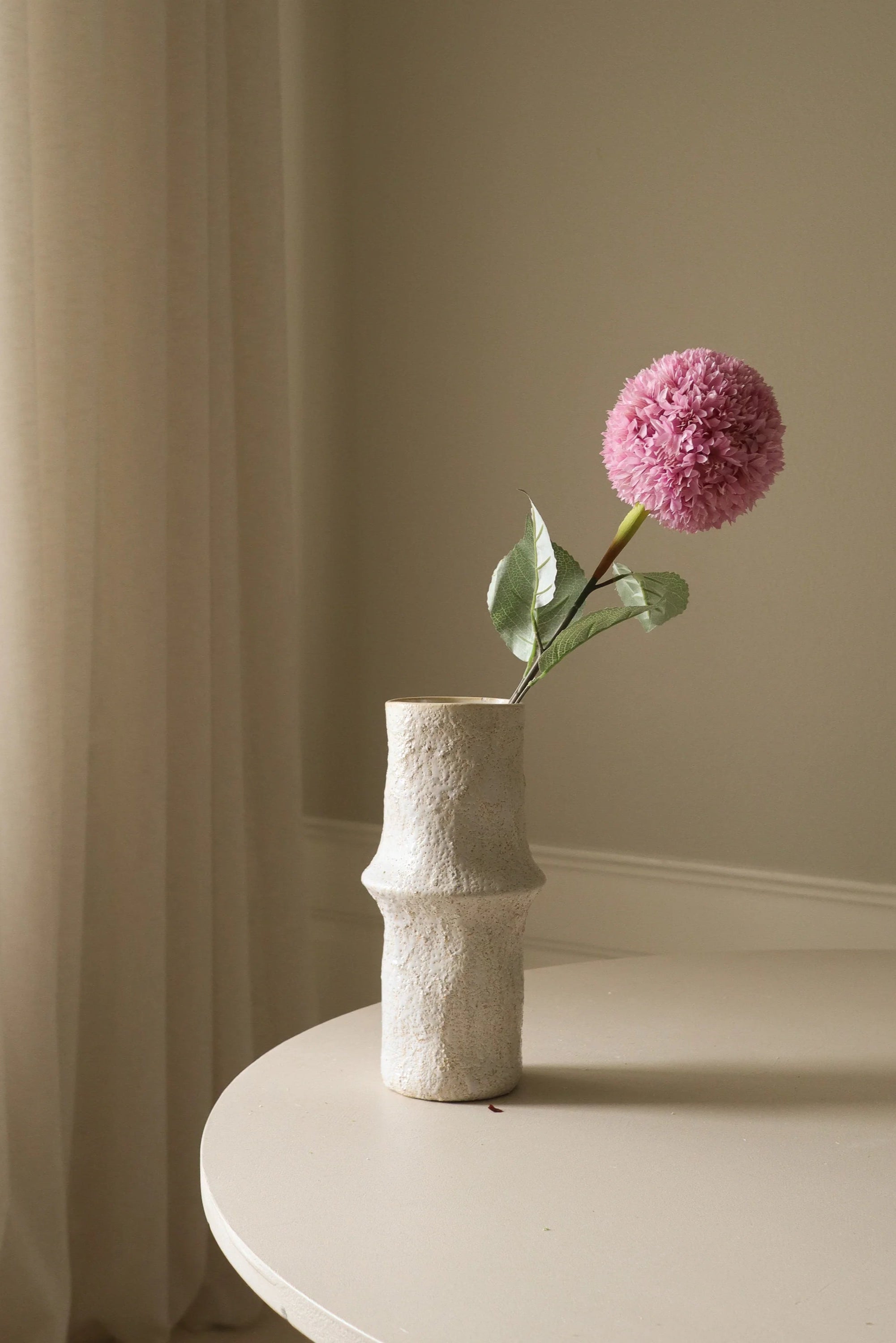 Allium Azureum Bulb kunstig blomst - pink