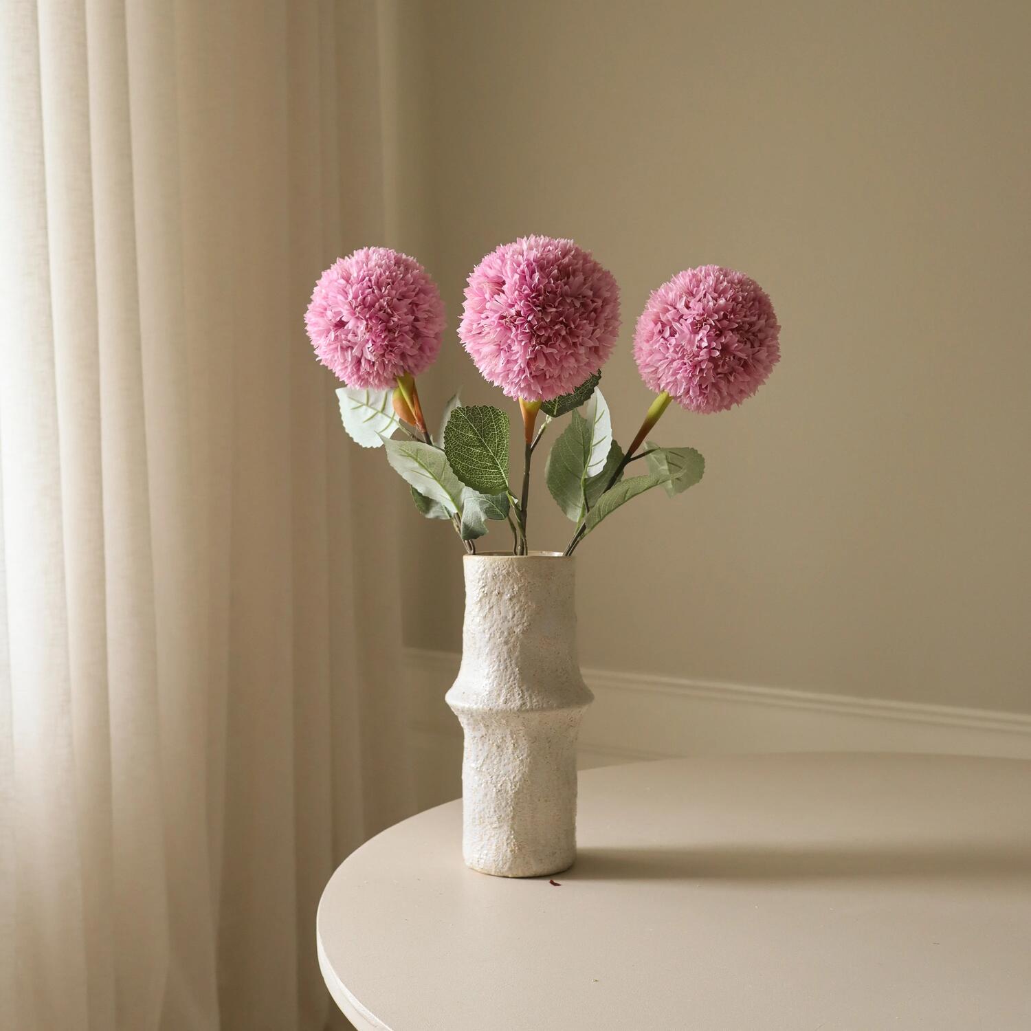 Allium Azureum Bulb kunstig blomst - pink