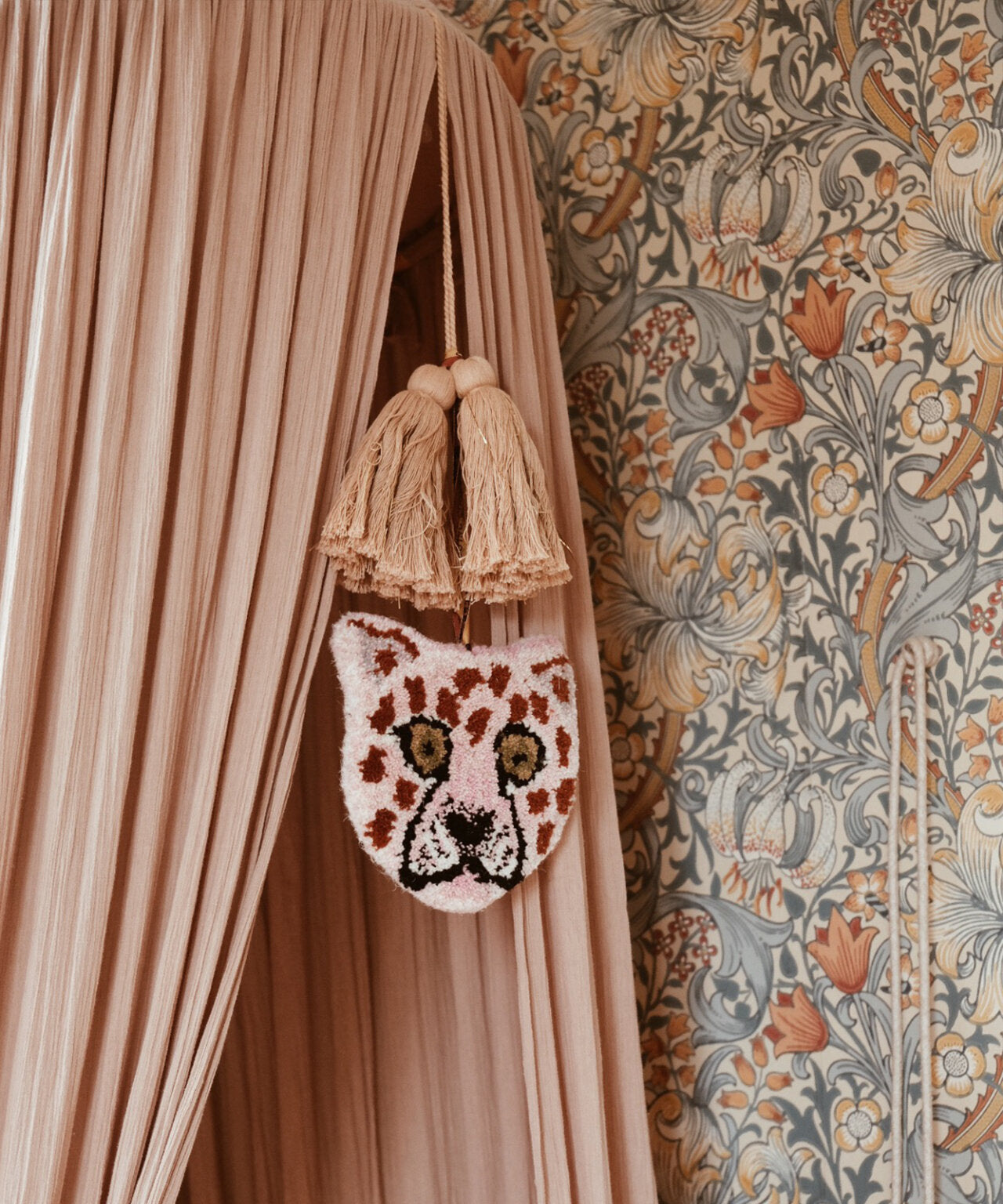 Pinky Leopard ophæng - Pink