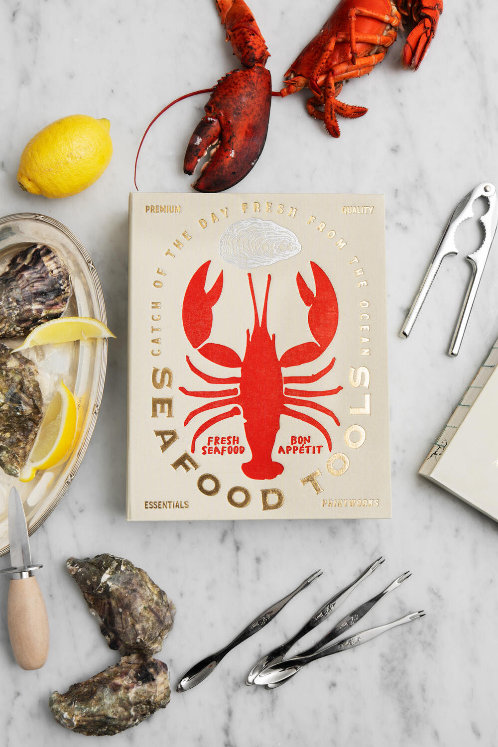 Seafood Tools - beige/rød