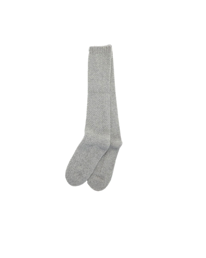 pearly knæstrømper - Light Grey Melange