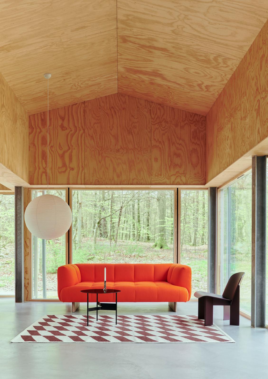 Shift Kelim gulvtæppe - Burgundy