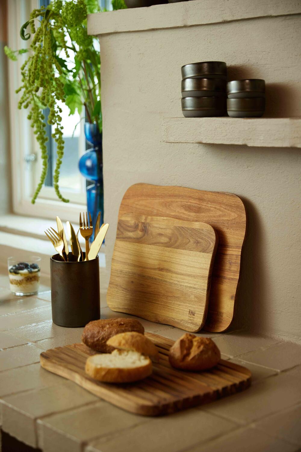 Teak skærebræt sæt, Teak - 2 stk.