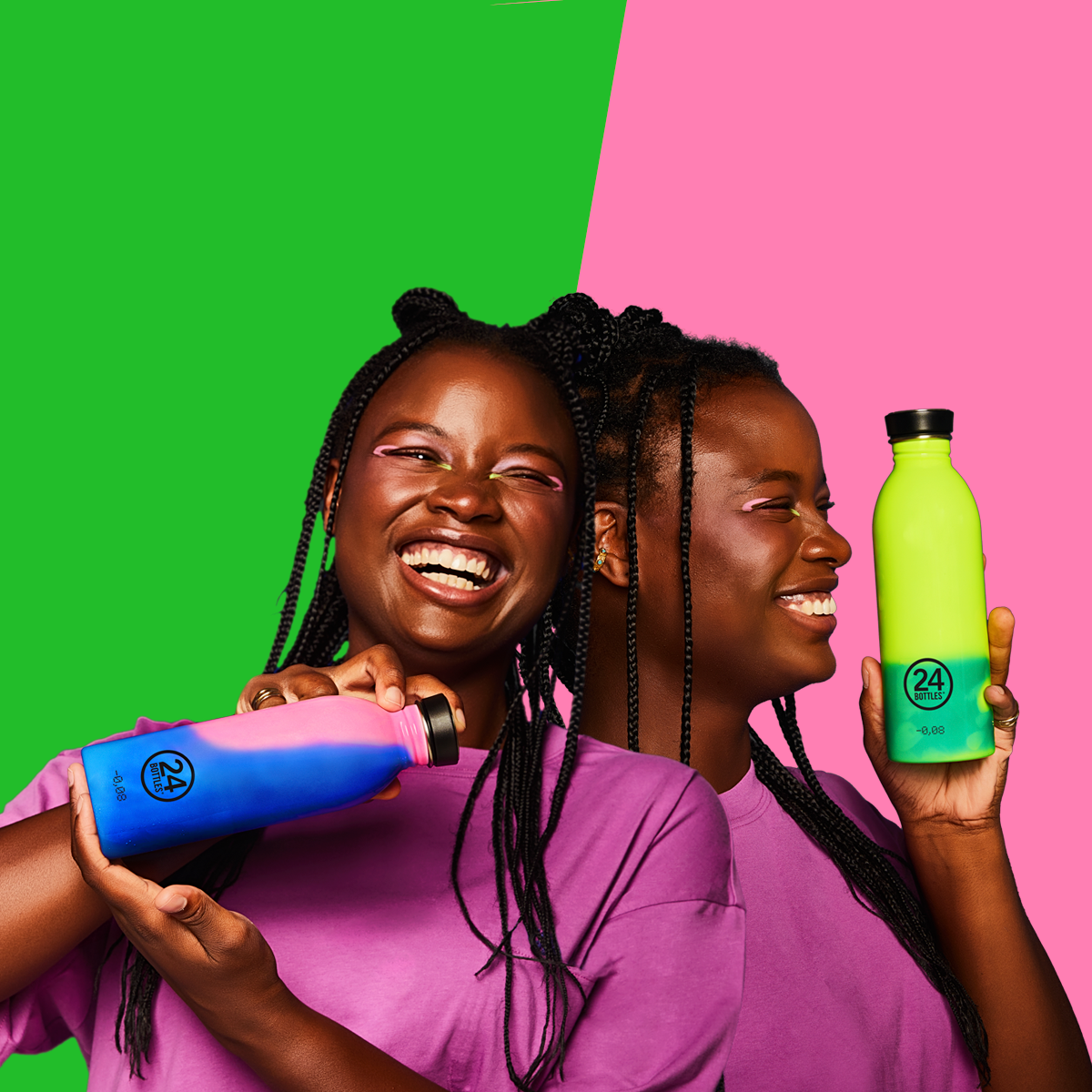 REACTIVE Urban flaske pink/blå - 500 ml.