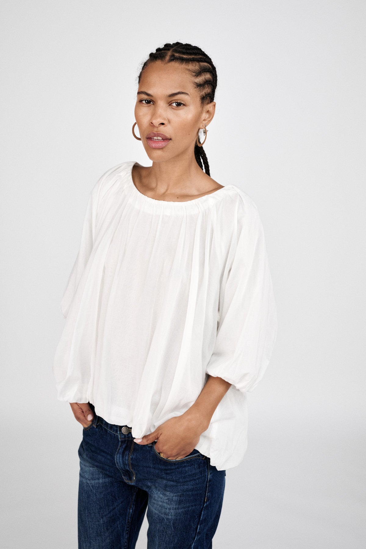 Rachelle bluse - hvid