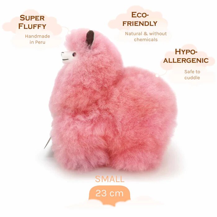 Alpaca Small, Rainbow Cotton Candy - H23 cm.