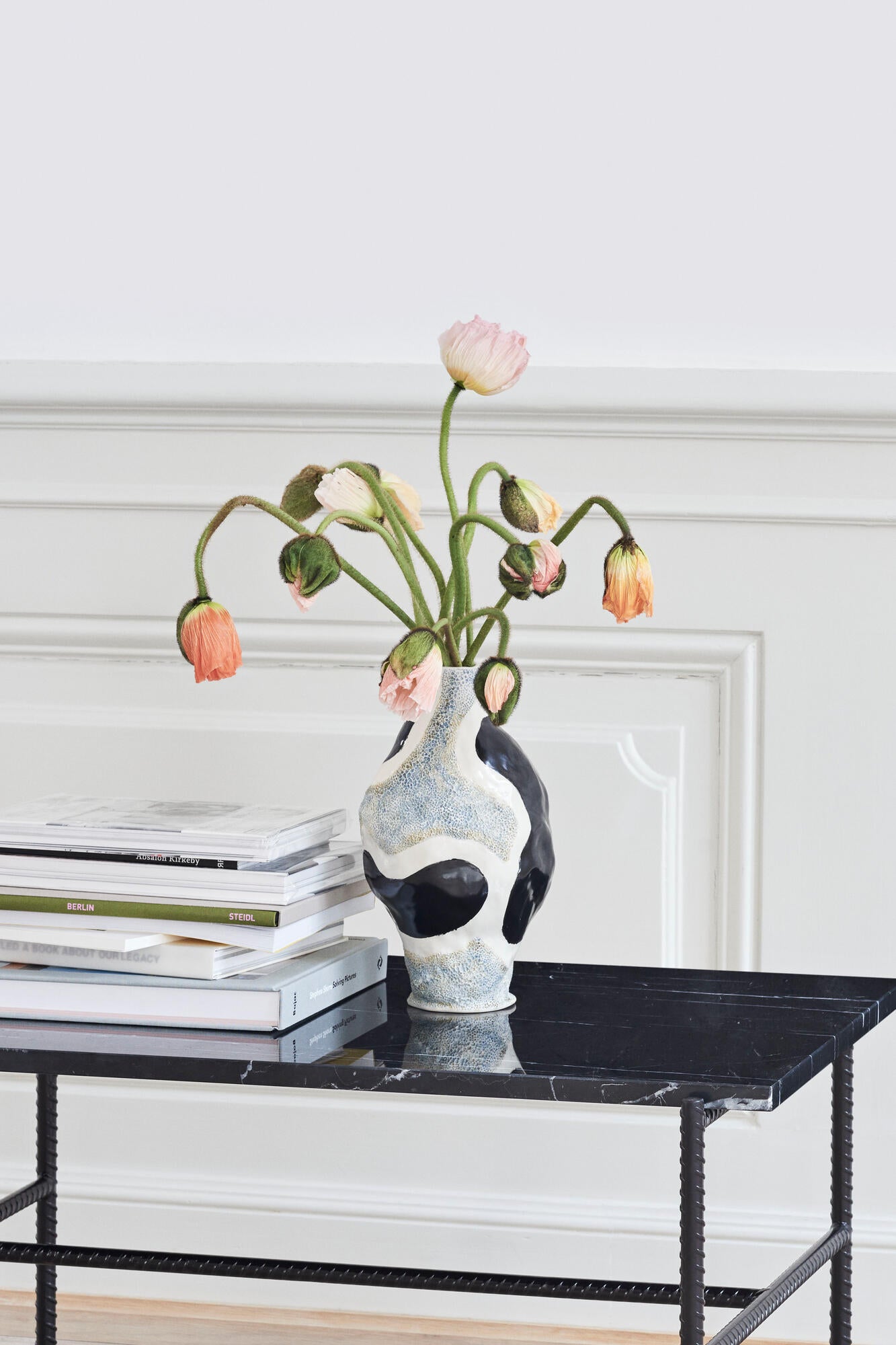 x Jessica Hans vase, Glossy Cow - H27 cm