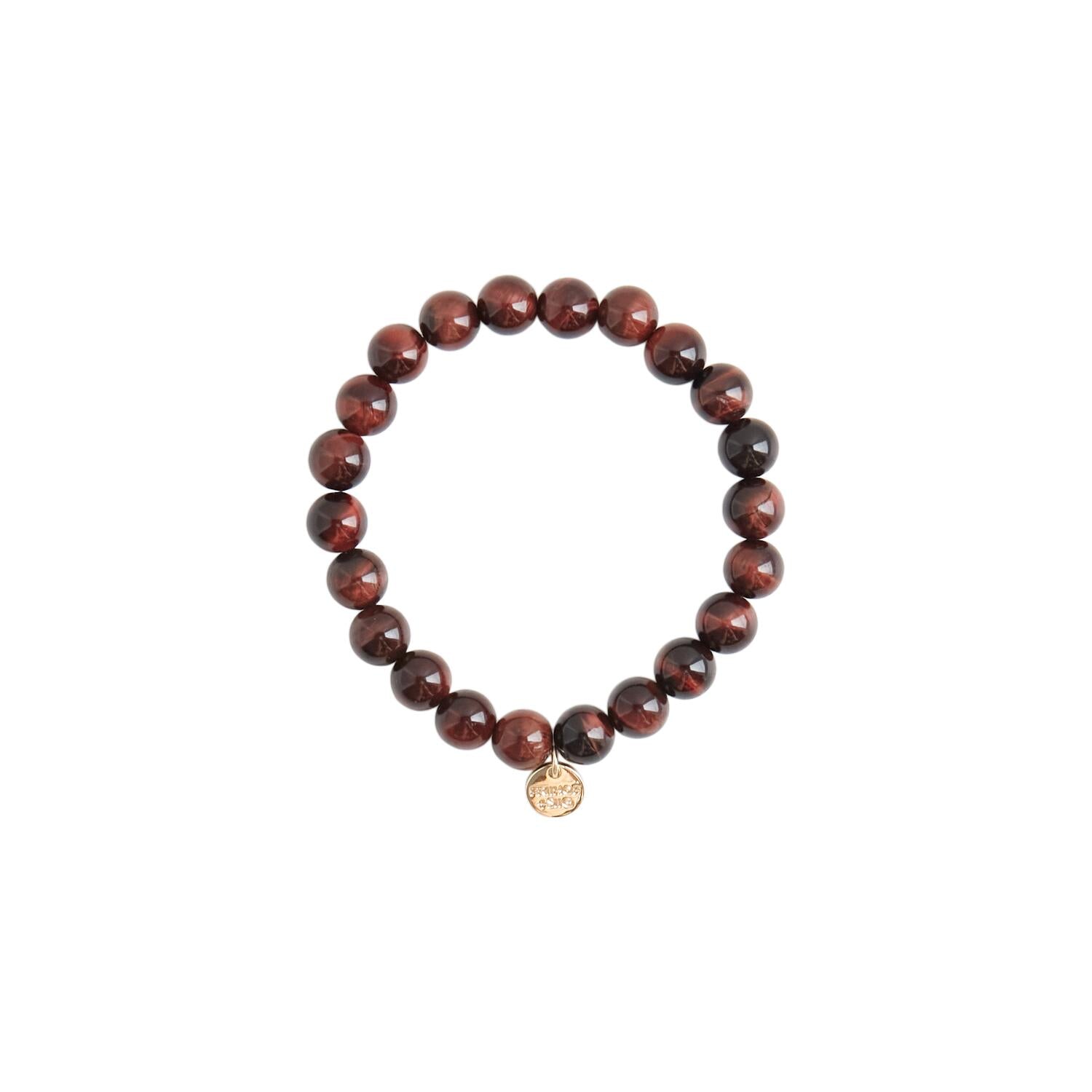 Tiger Eye Color armbånd - rød
