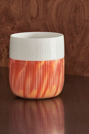 Riflet Contrast Marble krus, Warm Ochre - 35 cl.