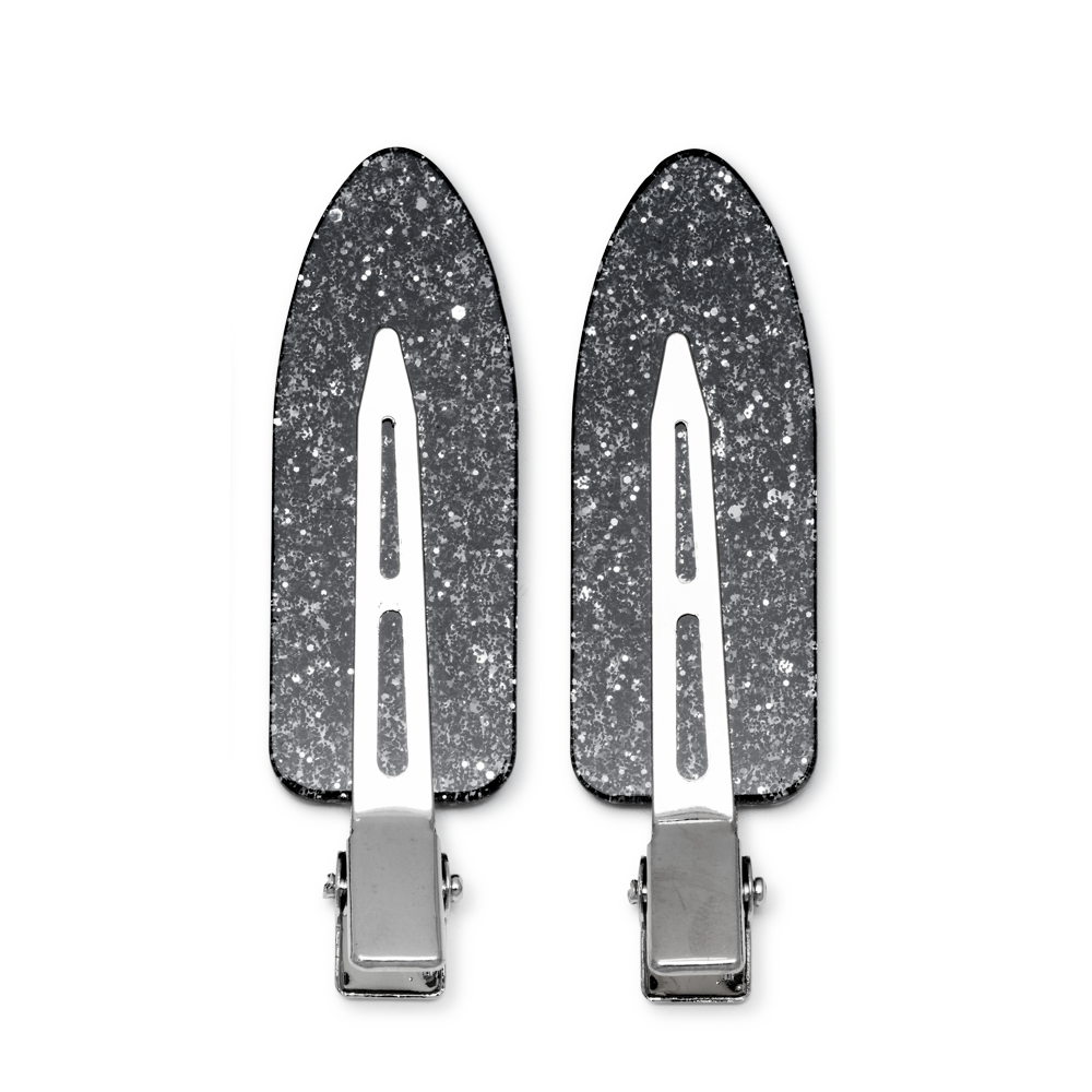 Elizabeth hårspænder, Black Diamond - 2 stk.