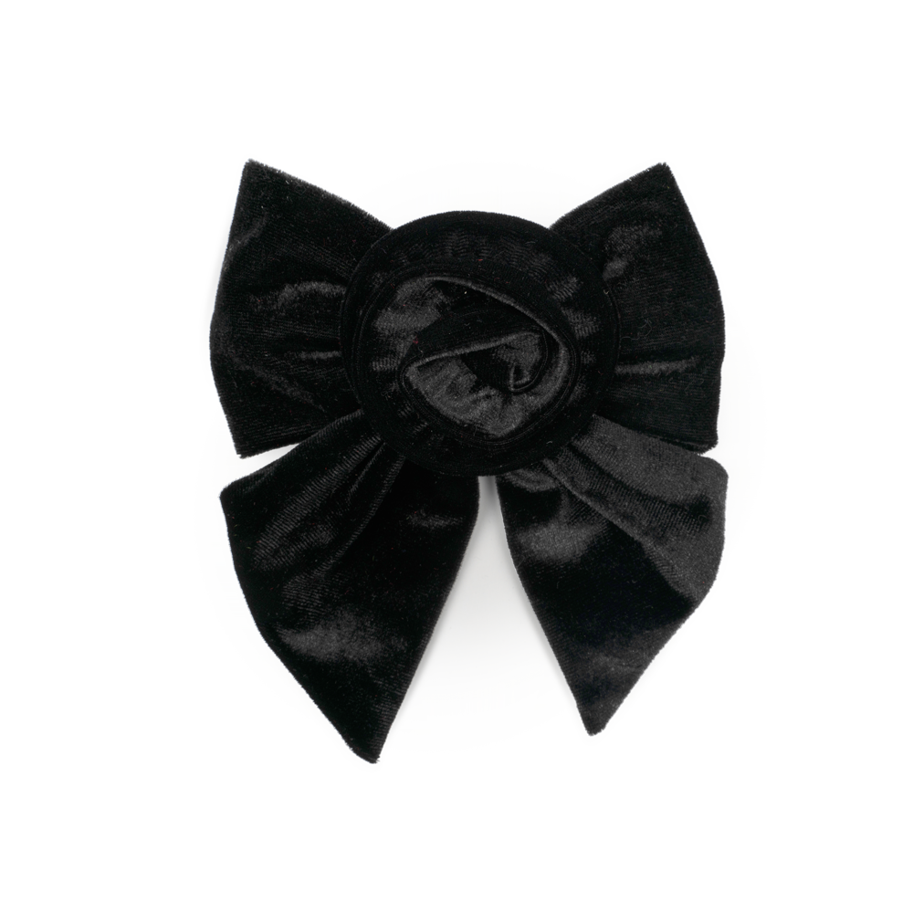 Rosie Velvet sløjfe - sort
