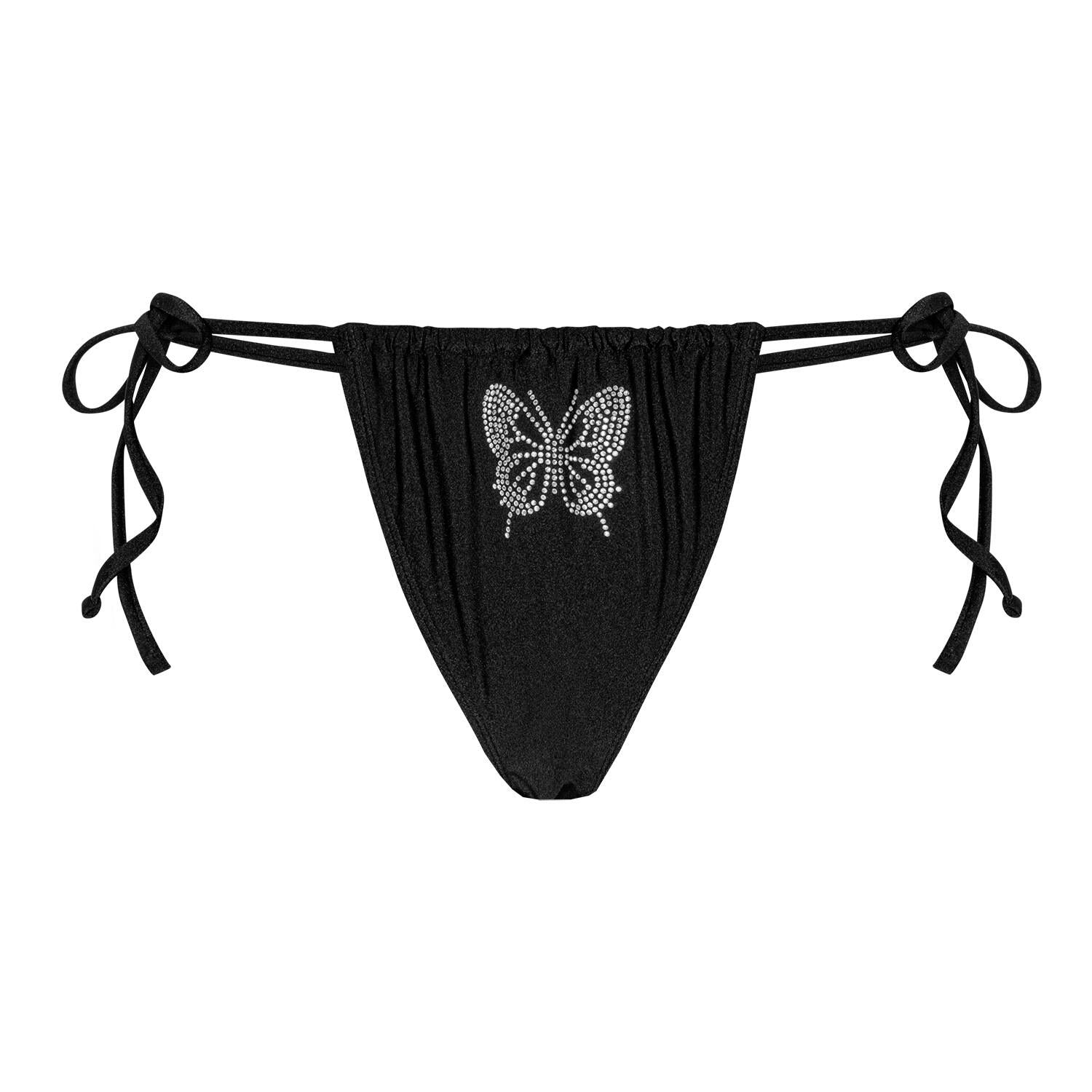 Butterfly bikinitrusser - sort