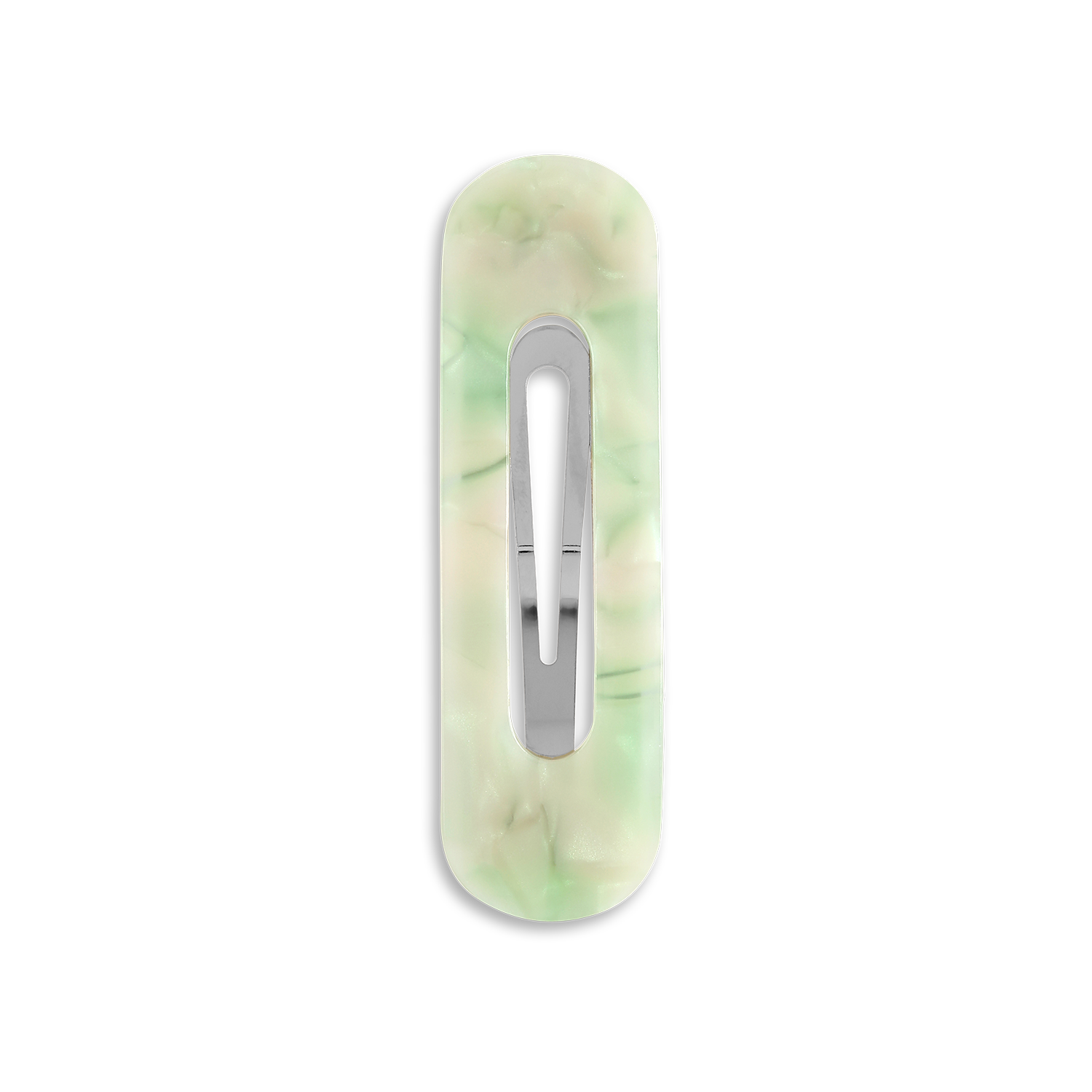 Marble hårspænde - grøn