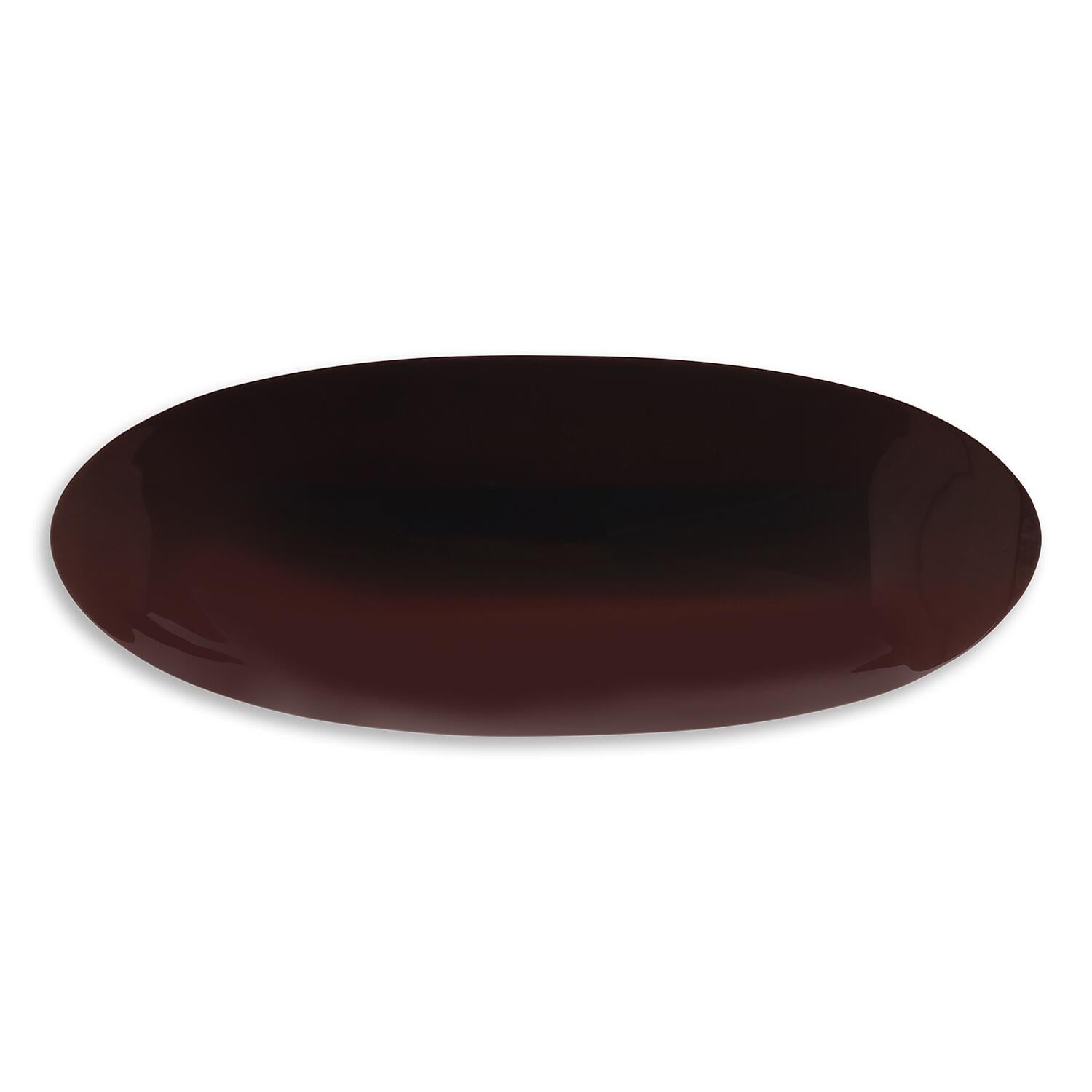 Oval bone clip - Brun