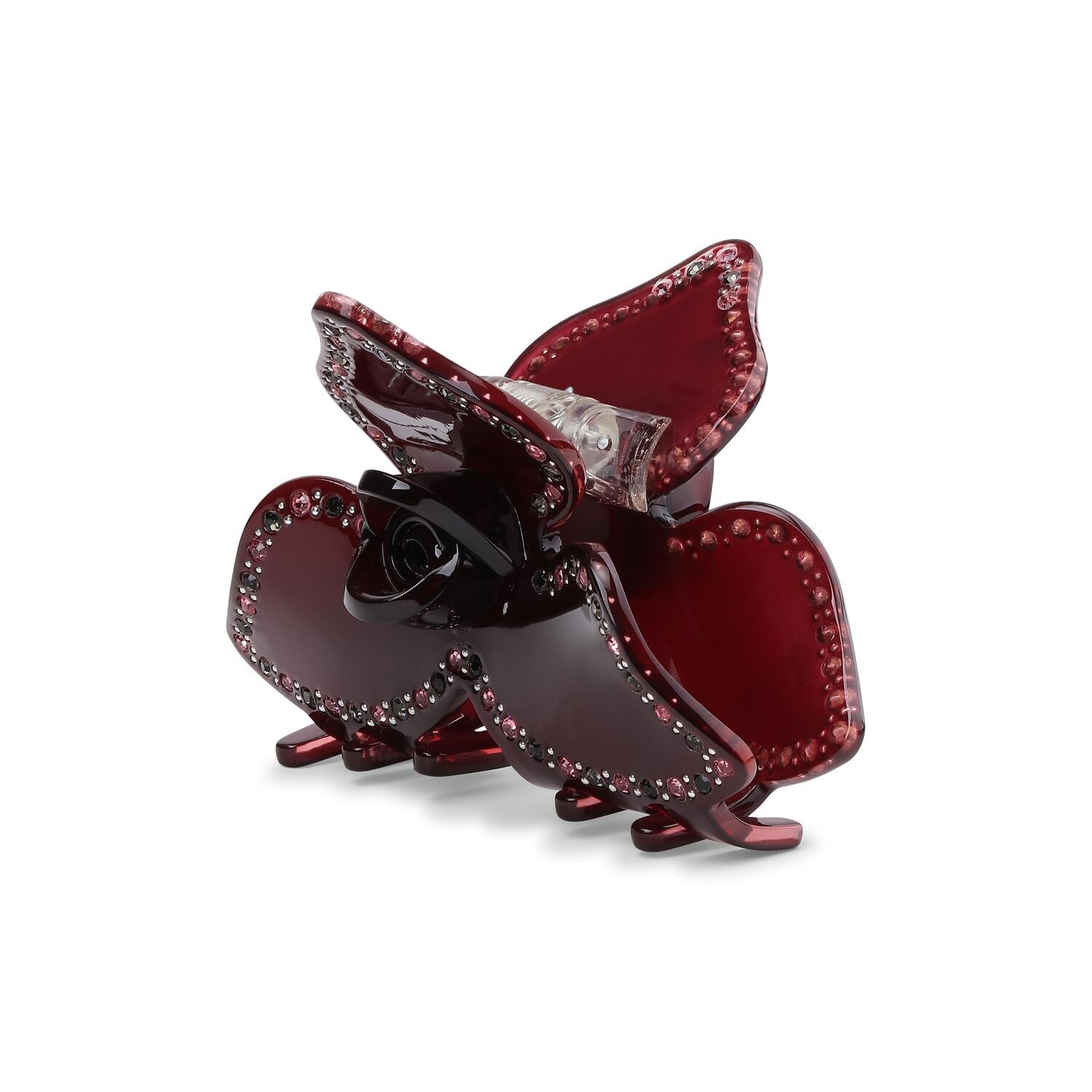 Polly harvest middle hårklemme - Burgundy