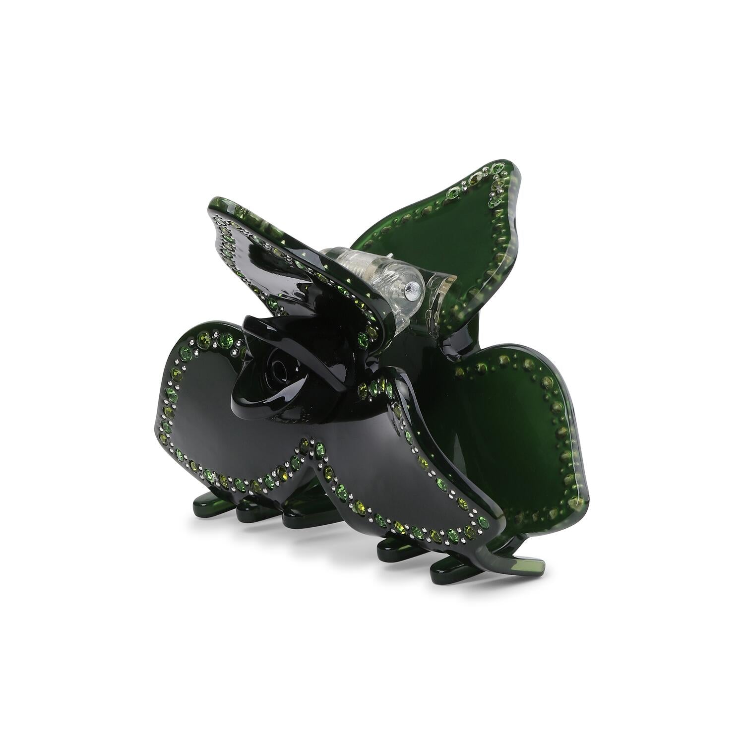 Polly harvest middle hårklemme - Grøn