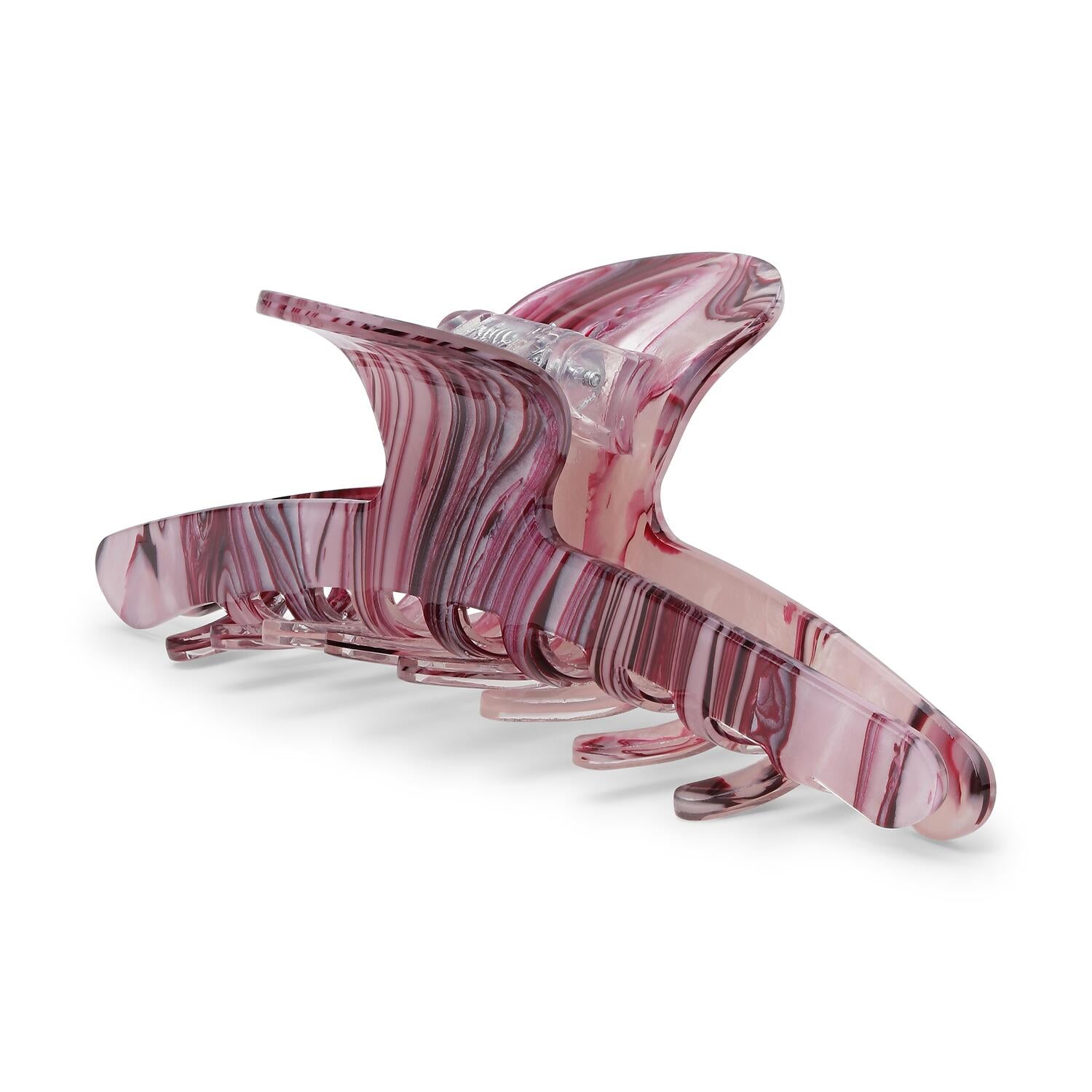 Ordinary ember biggest hårklemme - Burgundy Marble