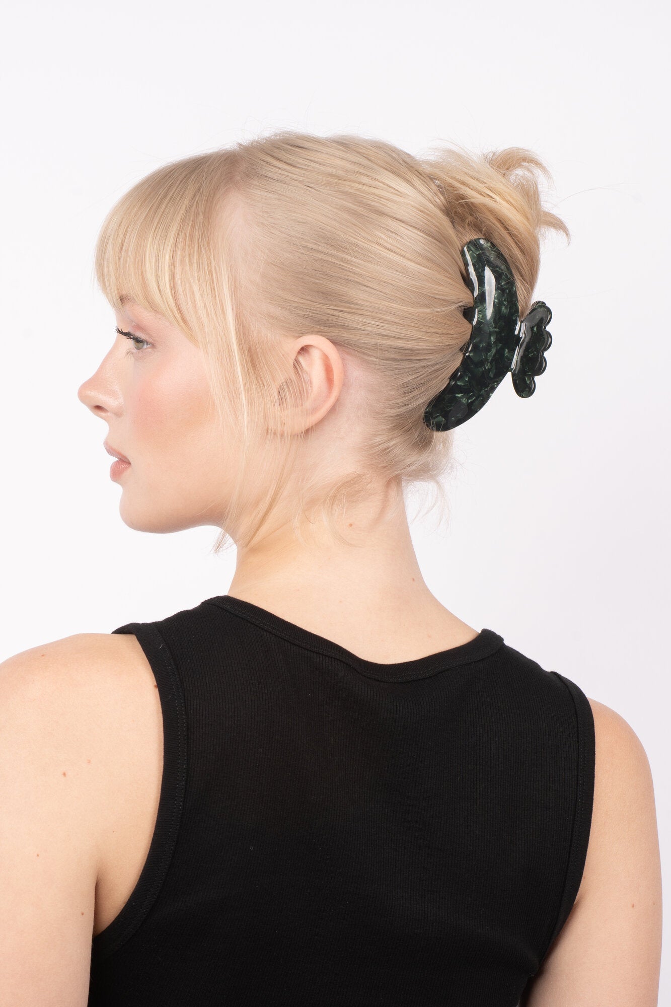 Helle nordic big hårklemme - Grøn