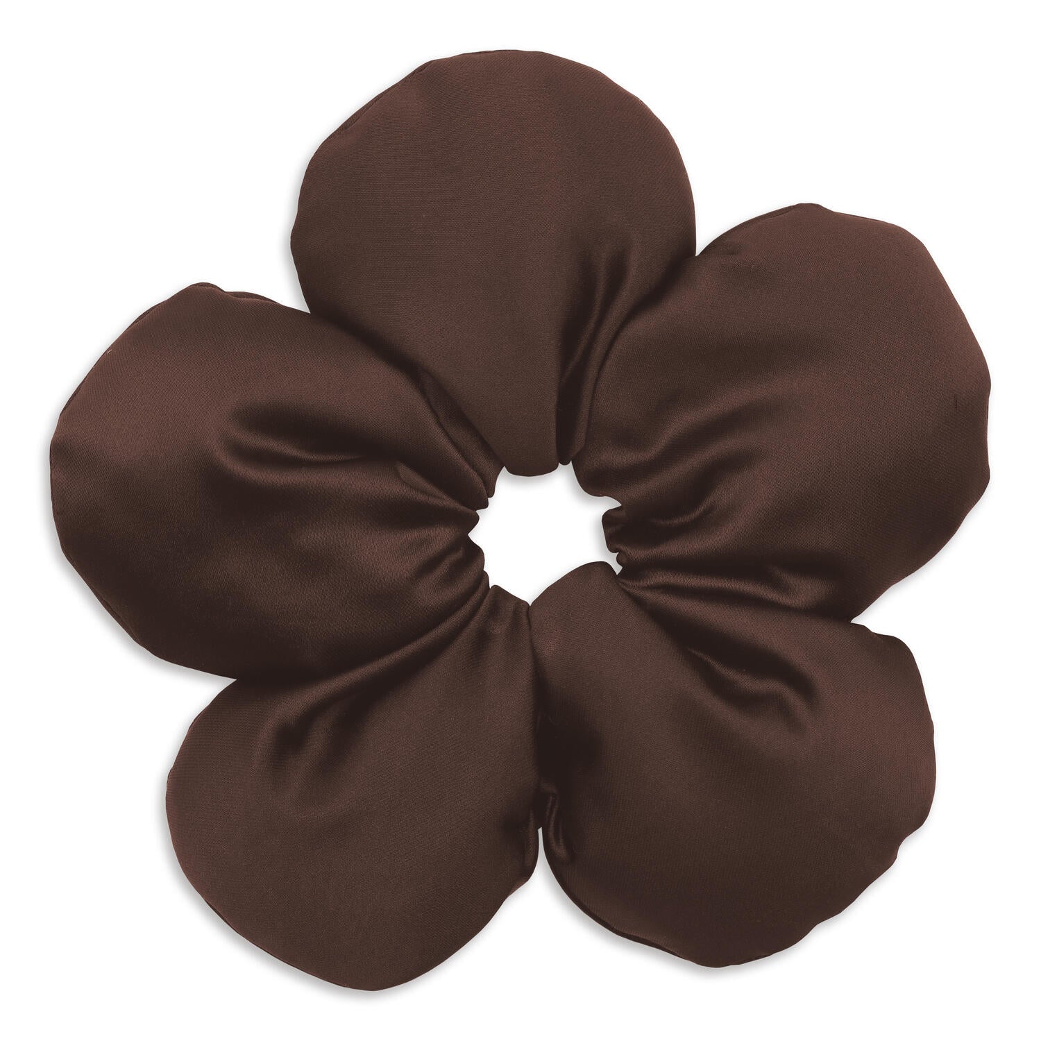 Flower Pillow scrunchie - Chocolate Fondant