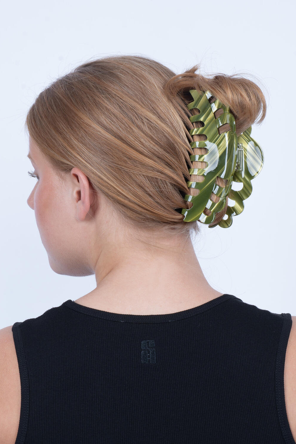 Emma Peppermint Pop hårklemme, Giga - Spinach Green