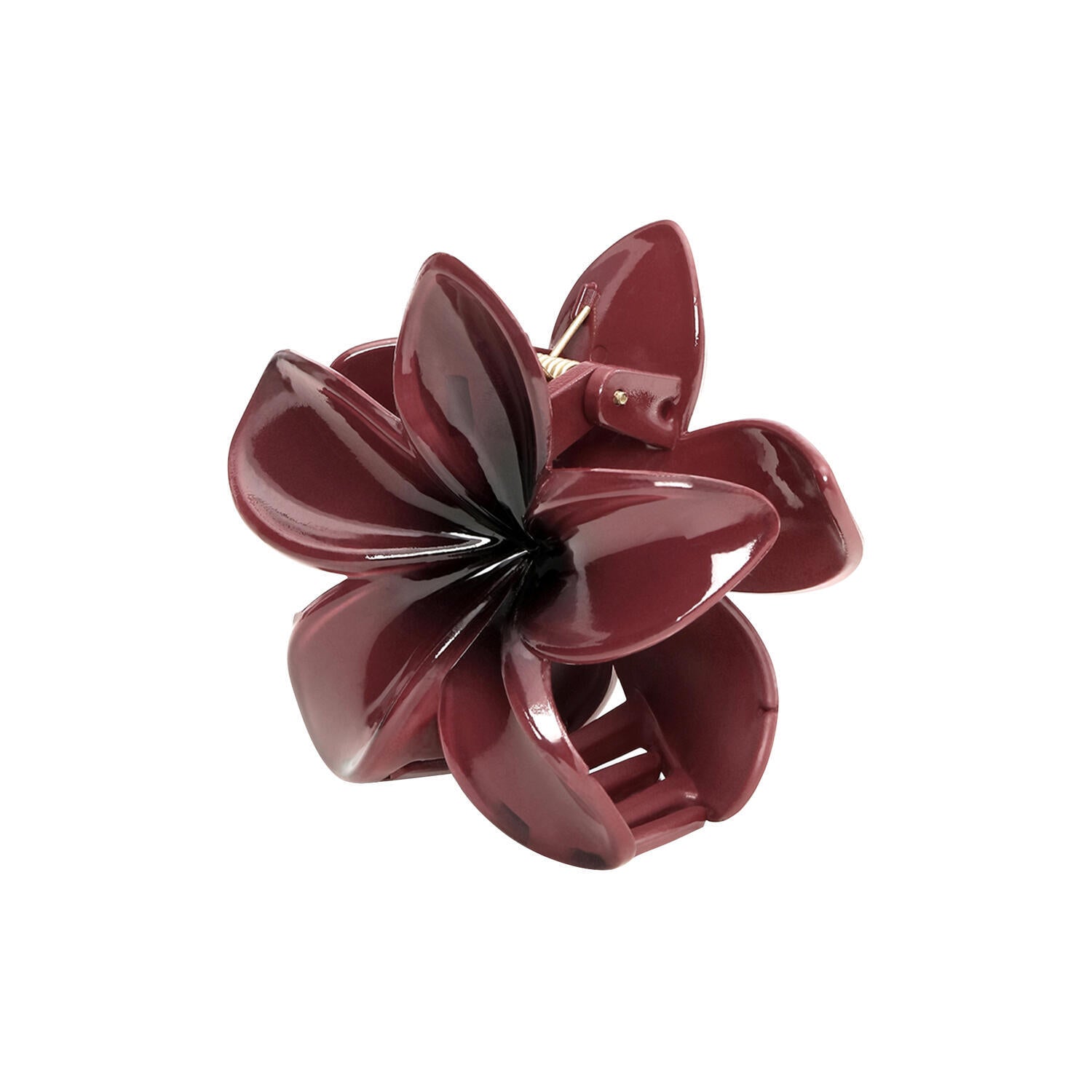 Plumeria Berry hårklemme, Big – Burgundy