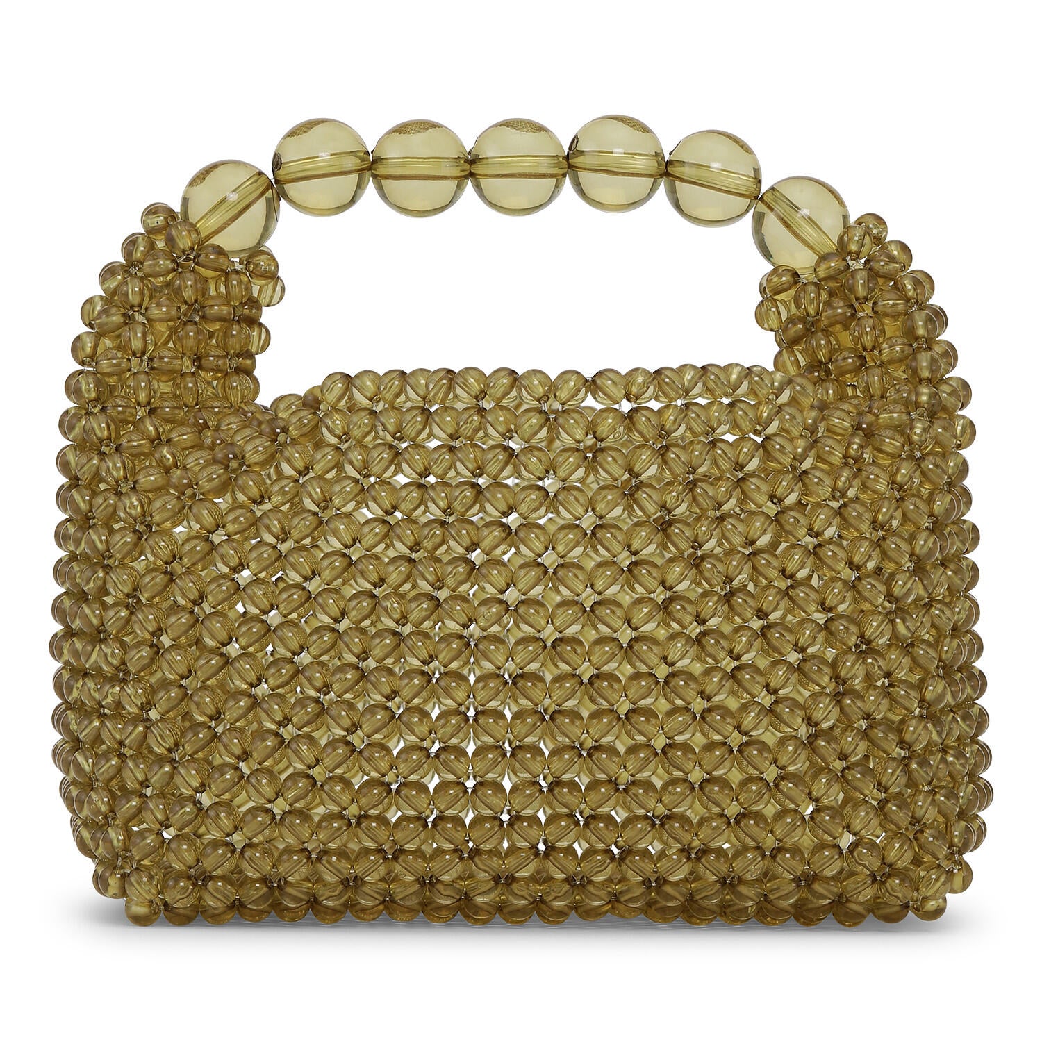 Slouchy perletaske - Green Grape