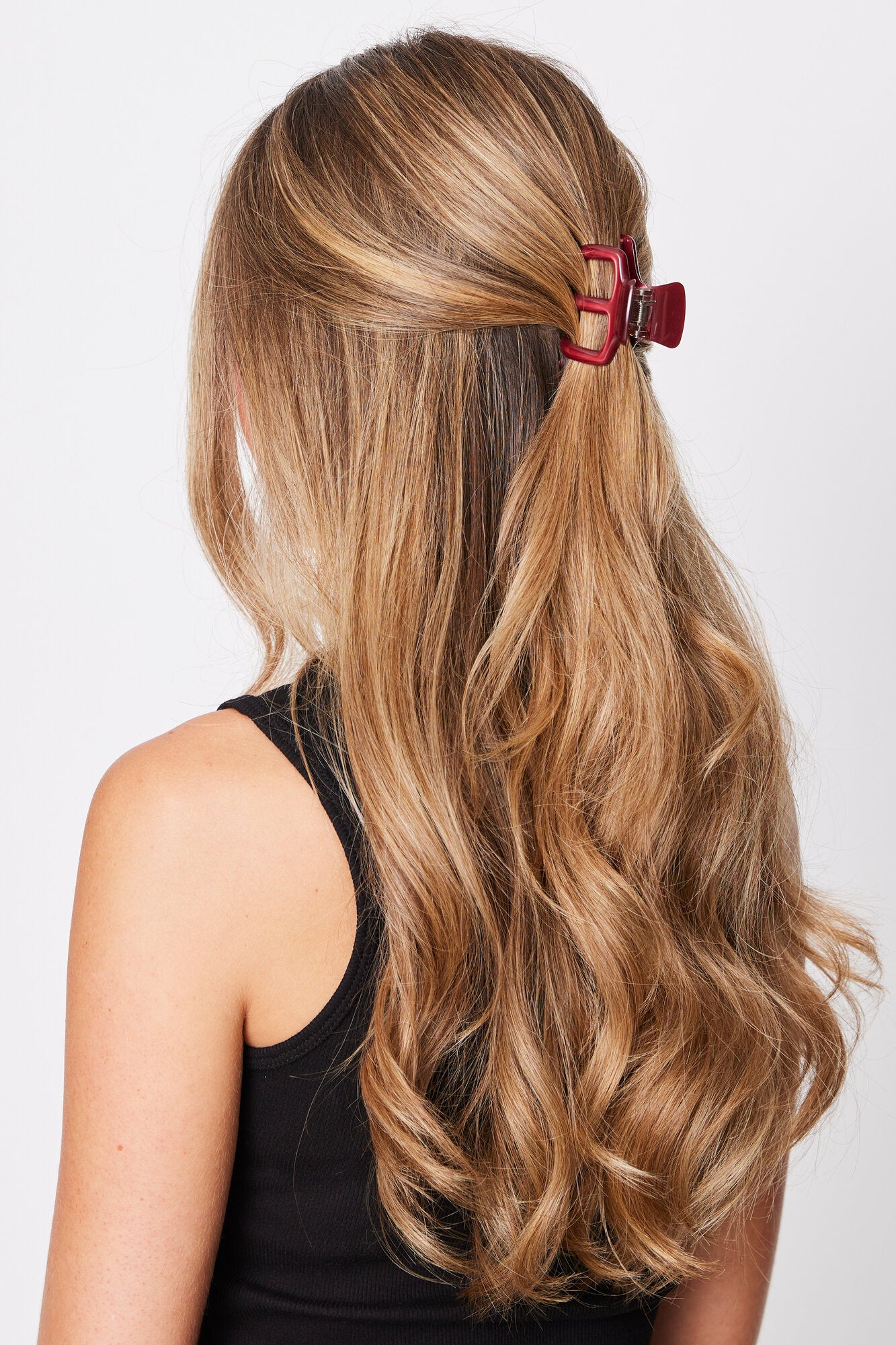 Josie Dazzle Mini hårklemme – Burgundy