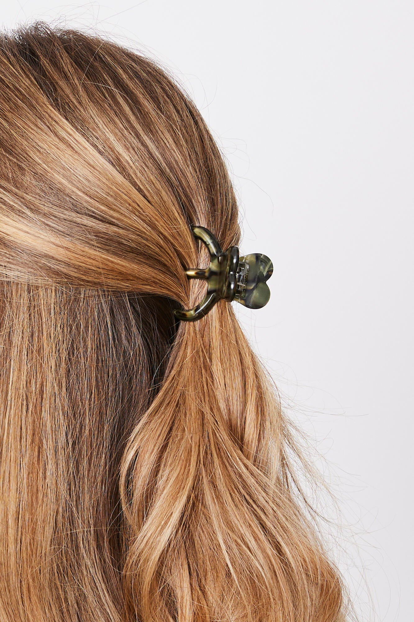 Roberta Love Mini hårklemme – Dark Green