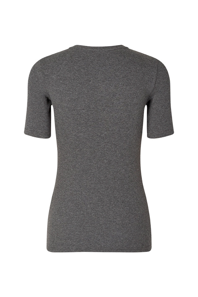 Saalexo t-shirt 7542 - Dark Grey Mel.