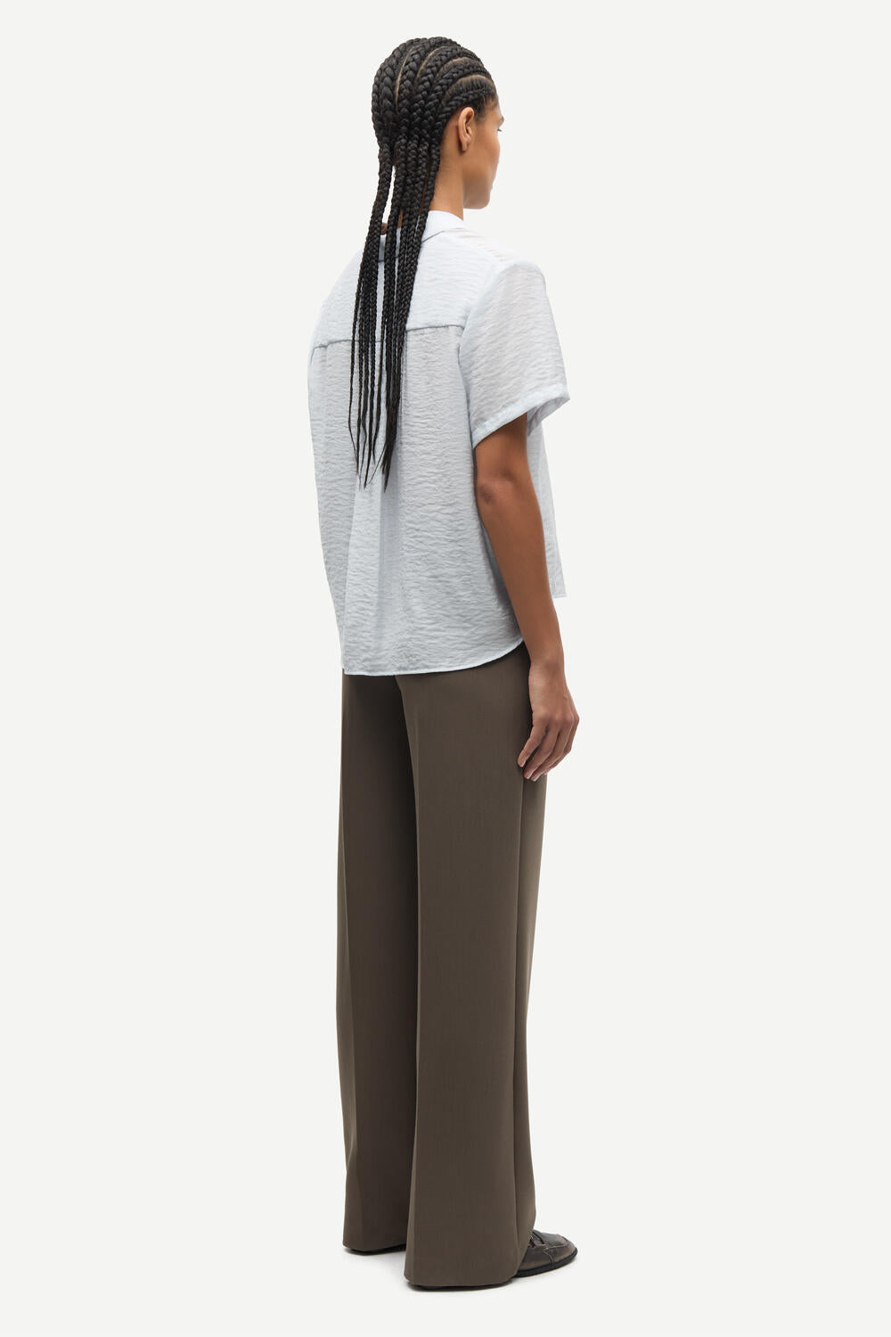 Samina kortærmet skjorte - Gray Dawn