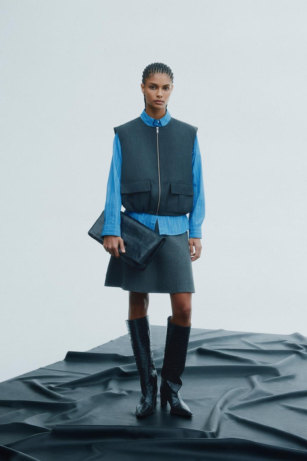 Salula nederdel - mørkegrå