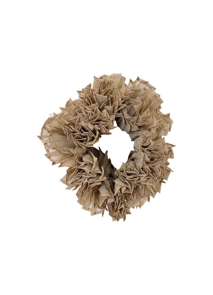 Pleat scrunchie - beige