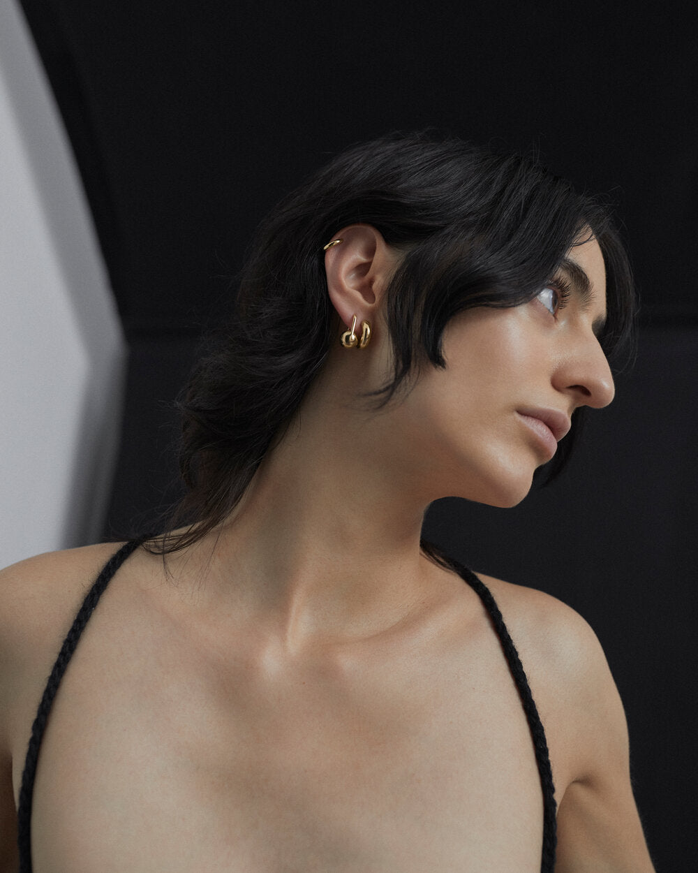 Schlesi ørering - forgyldt