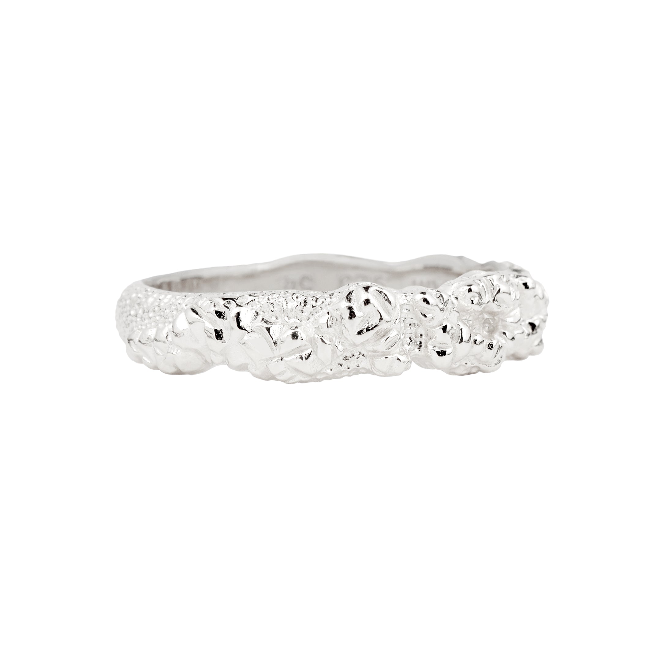 Stacking Crush ring - sølv