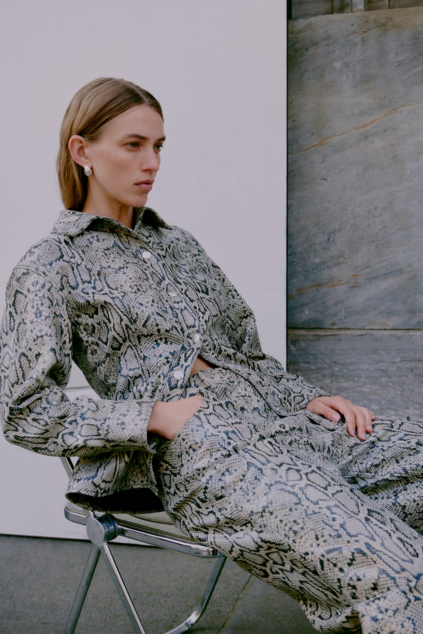 Devon læderskjorte - Summer Sand