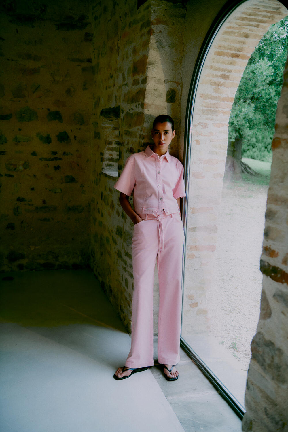 Isella denimskjorte - Pale Lilac