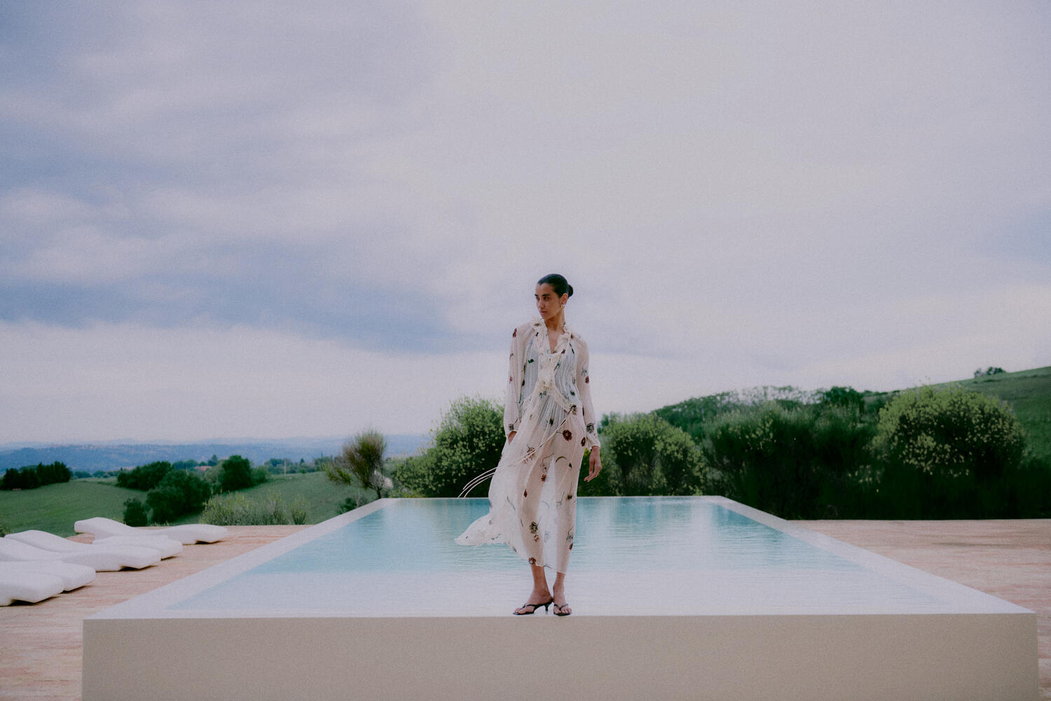 Florala kjole - Summer Sand