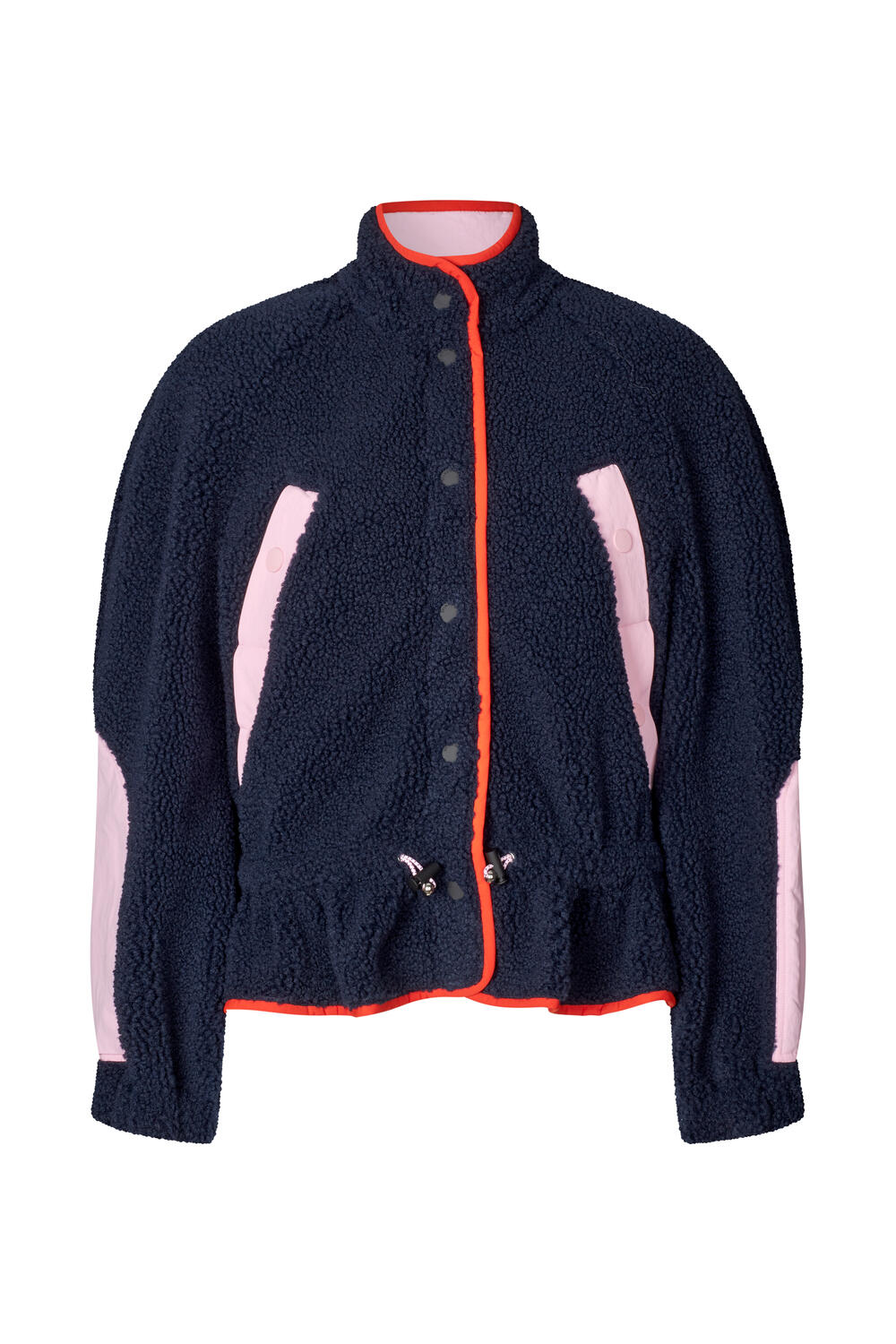 Dropped Shoulder Gathered jakke - Black Iris