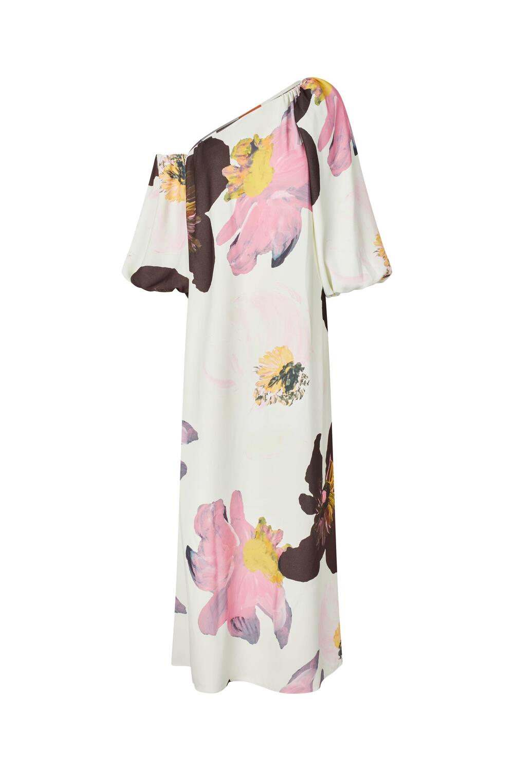 Structured Off Shoulder kjole - Wild Flowers