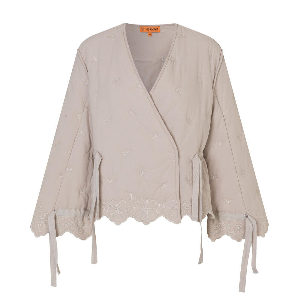 Gathered Tie jakke - Wild Quilte Flowers