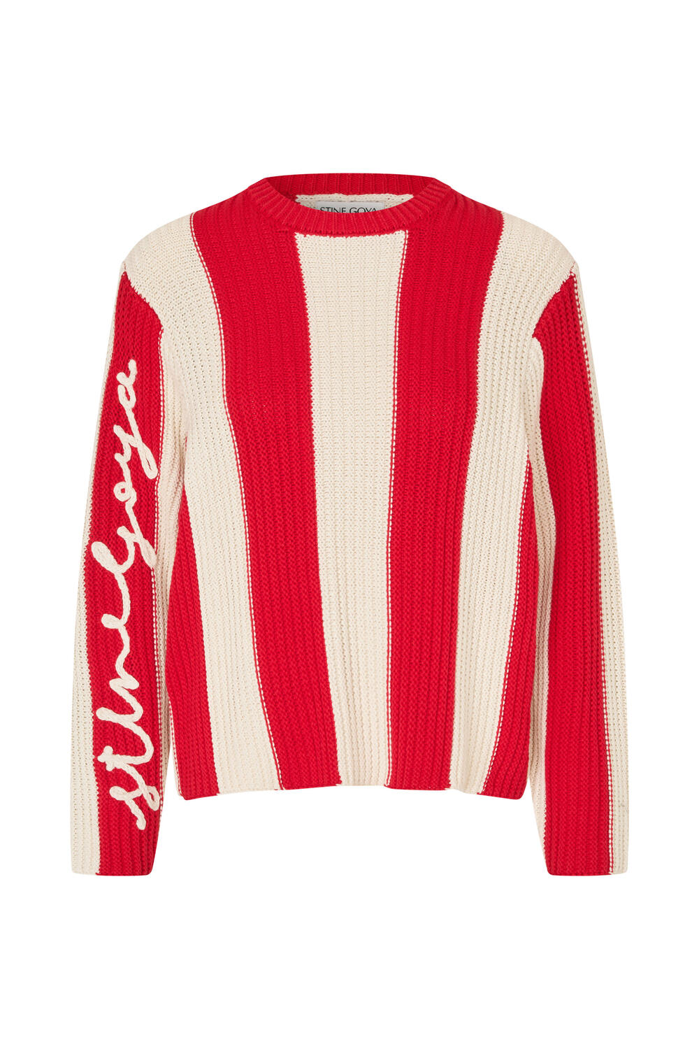 2501 Boxy Motif striktrøje - Equestrian Stripes