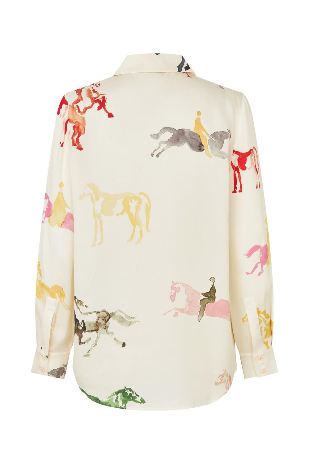 2263 Langærmet skjorte - Horses