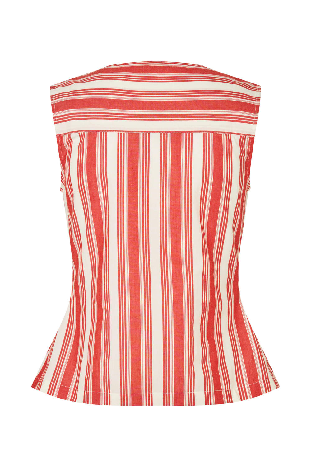 2487 Tie Front vest - Scarlet Trot