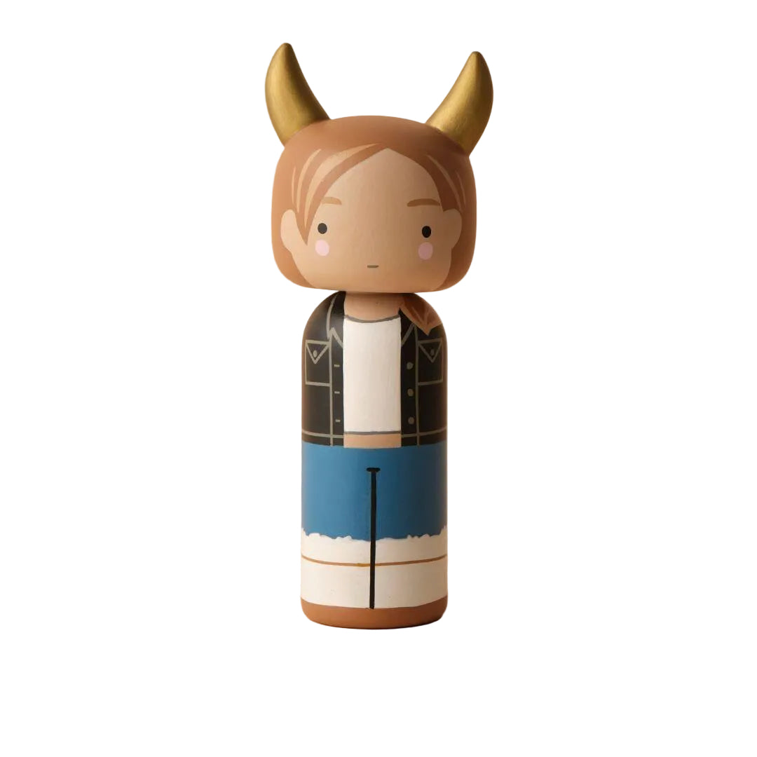 Kokeshi stjernetegnsfigur - Stenbukken