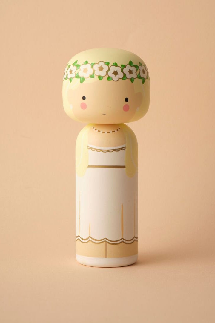 Kokeshi stjernetegnsfigur - Jomfruen