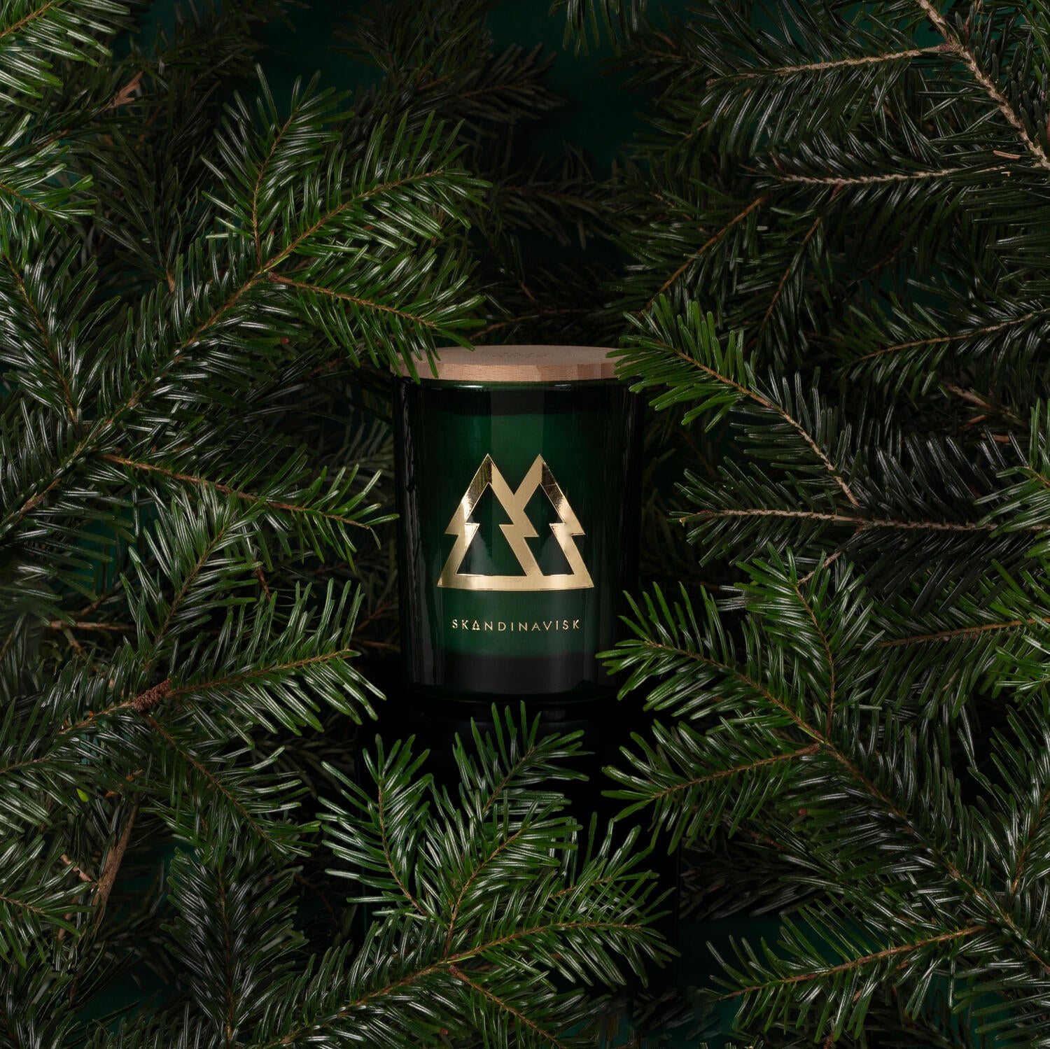 Skog Special Gold Edition duftlys - Forest Green