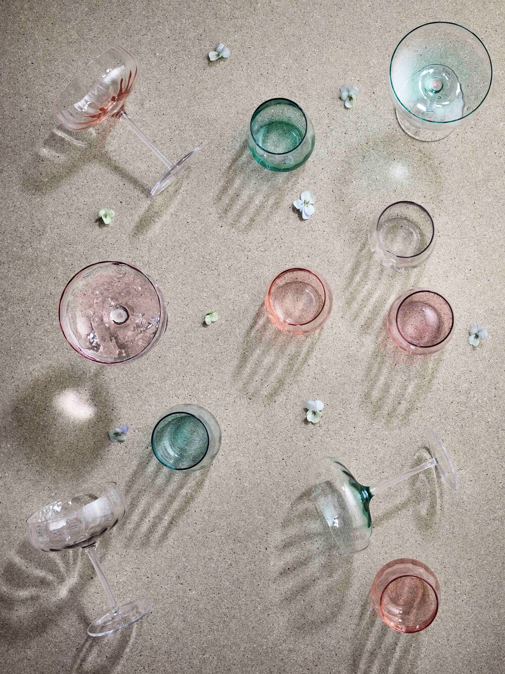 Sonja champagne/cocktailglas - grøn