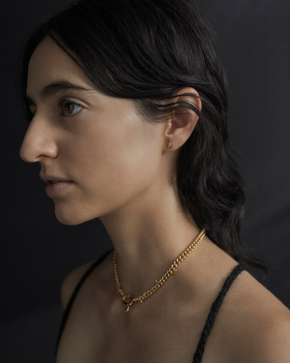 Spaeti ørestik - forgyldt