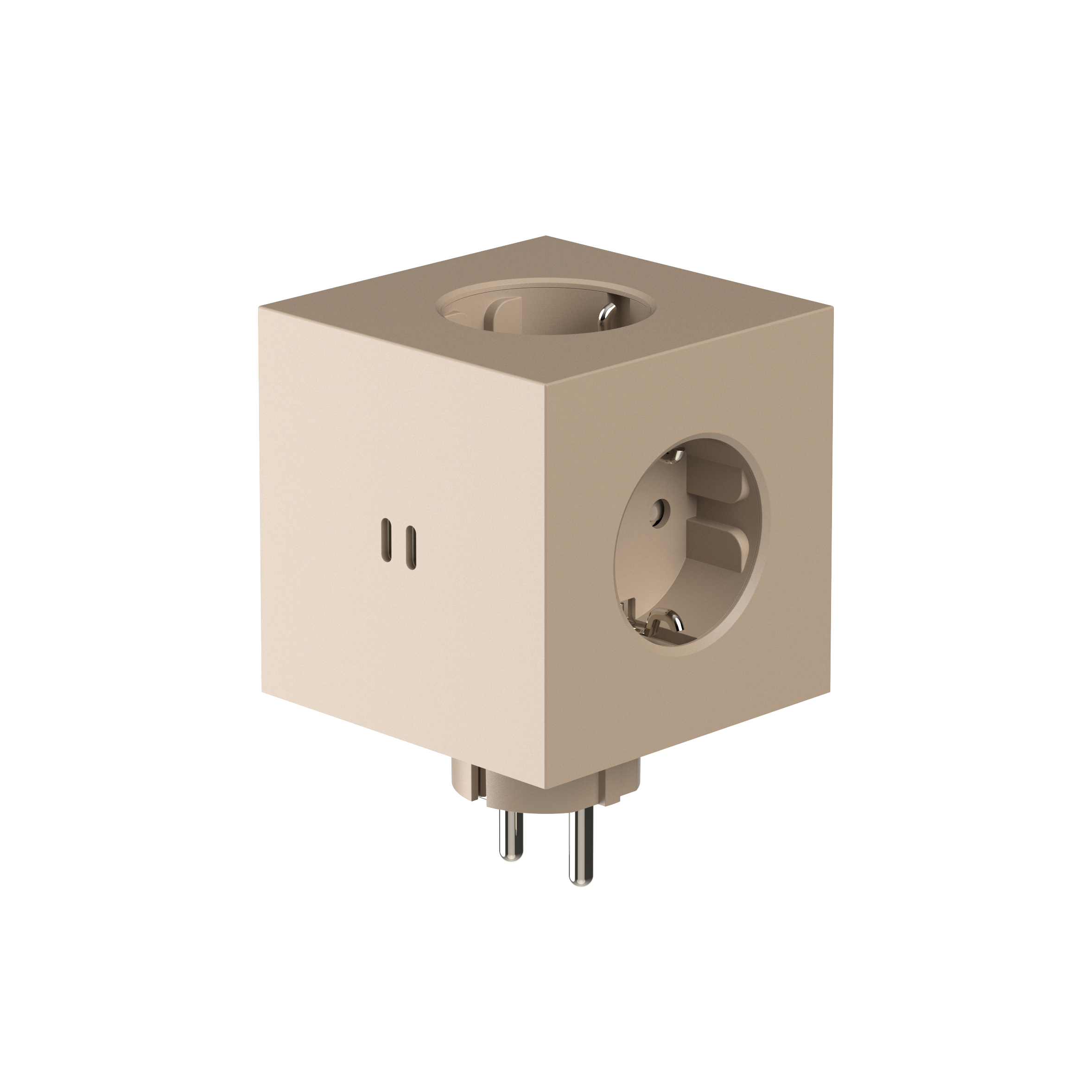 Square 2 stikdåse, USB-C - Nomad Sand